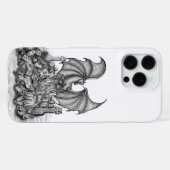 ゾンビとドラゴン iPhoneケース (裏面横)