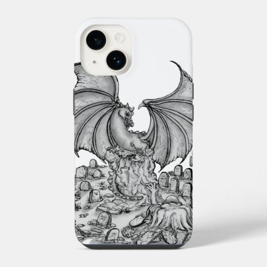 ゾンビとドラゴン iPhoneケース (裏面)