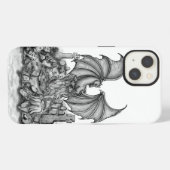 ゾンビとドラゴン iPhoneケース (裏面横)