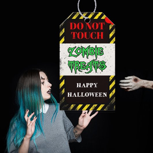 ゾンビのお菓子 ハロウィンパーティーのお返し ギフトタグ