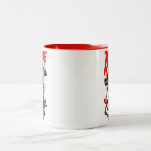 ゾンビのようなコーヒー ツートーンマグカップ (中央)