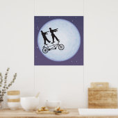 ゾンビのアポカリプス愛のサイクリスト ポスター (キッチン)