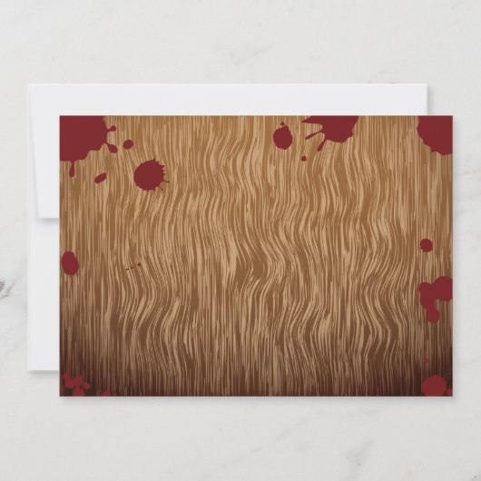 ゾンビのウイルスのハローウィンパーティの招待状 招待状 (裏面)