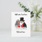 ゾンビのウェディングブライドとグリム 個人用 招待状 (スタンド正面)