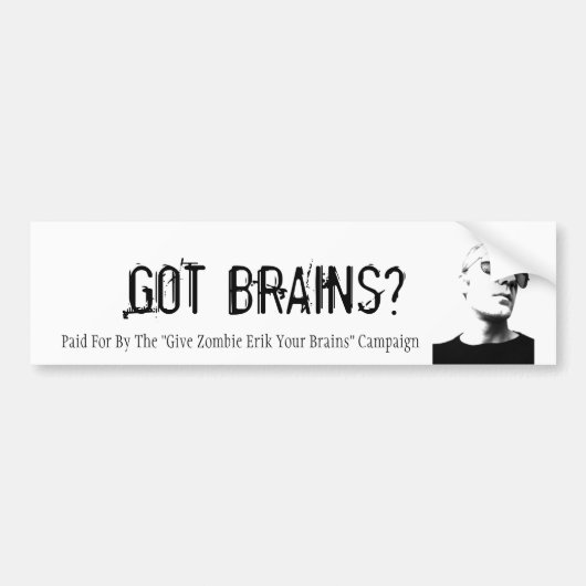 ゾンビのエリックのバンパーステッカー バンパーステッカー (正面)
