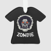 ゾンビのオレンジ色の目 オーナメント (裏面)