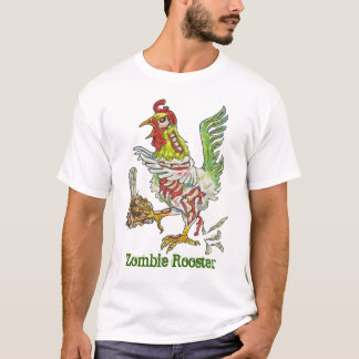 ゾンビのオンドリの鶏のハロウィンの芸術 Tシャツ