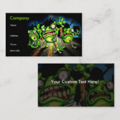 ゾンビのカエルの名刺 名刺 (正面/裏面)