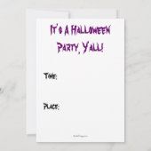 ゾンビのカスタムなハローウィンパーティの招待状 招待状 (裏面)