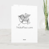 ゾンビのキューピッド-バレンタイン(あなた自身のPicを加えて下さい) シーズンカード (裏面)