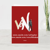 ゾンビのクリスマスの願い シーズンカード (裏面)