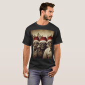 ゾンビのクリスマスTシャツ - スケアリー ホリデー シャツ (正面フル)