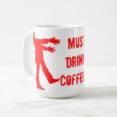 ゾンビのコーヒー・マグ コーヒーマグカップ (正面左)