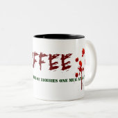 ゾンビのコーヒー・マグ ツートーンマグカップ (正面右)