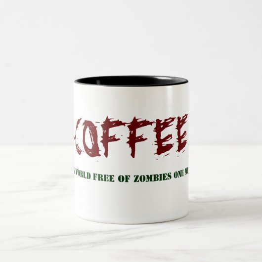 ゾンビのコーヒー・マグ ツートーンマグカップ (中央)