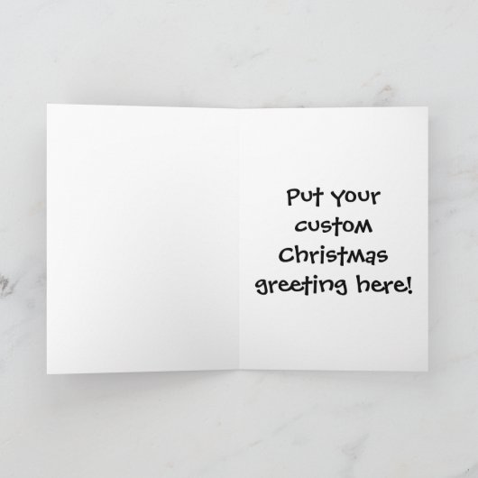 ゾンビのサンタのクリスマスカード シーズンカード (内部)