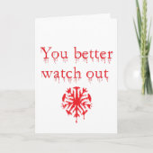 ゾンビのサンタのクリスマスカード シーズンカード (正面)