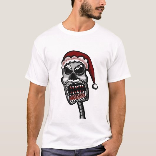 ゾンビのサンタのワイシャツ Tシャツ (正面)
