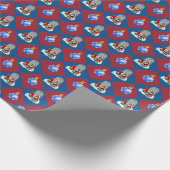 ゾンビのサンタの上昇のクリスマス ラッピングペーパー (角)