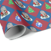 ゾンビのサンタの上昇のクリスマス ラッピングペーパー (ロールコーナー)