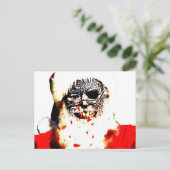 ゾンビのサンタの郵便はがき シーズンポストカード (スタンド正面)