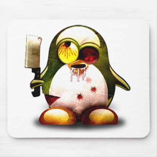 ゾンビのタキシード(Linuxのタキシード) マウスパッド (正面)