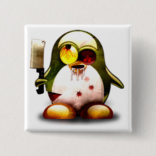 ゾンビのタキシード(Linuxのタキシード) 缶バッジ