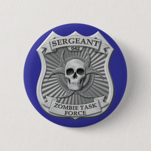 ゾンビのタスクフォース- Badge下士官 缶バッジ