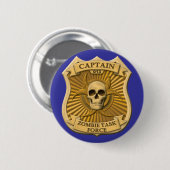 ゾンビのタスクフォース- Badge大尉 缶バッジ (正面&裏面)