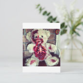 ゾンビのテッドベア ポストカード (スタンド正面)