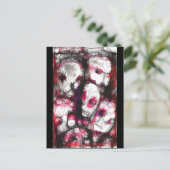 ゾンビのデジタルフィンガーペイントで描くことはlarsonを…持ち上げます ポストカード (スタンド正面)