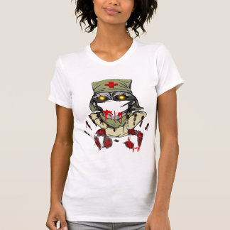 ゾンビのナースのワイシャツ Tシャツ