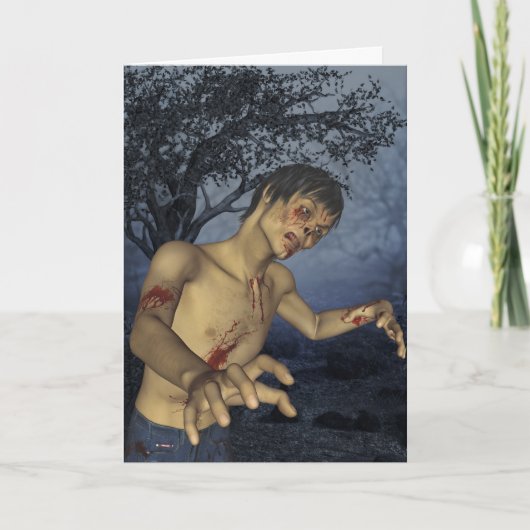 ゾンビのハッピーバースデーカード カード (正面)