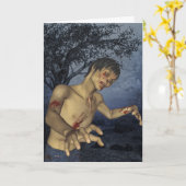 ゾンビのハッピーバースデーカード カード (黄色い花)