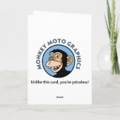 ゾンビのハロウィンネアンデルタールのカード カード (裏面)