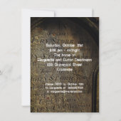 ゾンビのハロウィンパーティー招待状 招待状 (裏面)