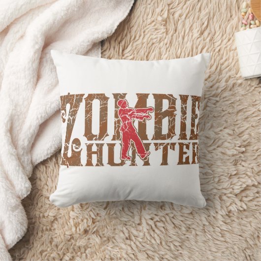 ゾンビのハンターの歩く死んだギフト クッション (ブランケット)