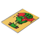 ゾンビのハートのノート- 80ページ ノートブック (左側)