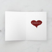 ゾンビのバレンタイン シーズンカード (内部)