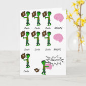 ゾンビのバースデー・カードは1つをからかいます カード (黄色い花)