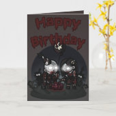 ゾンビのパーティー2011のバースデー・カード カード (黄色い花)