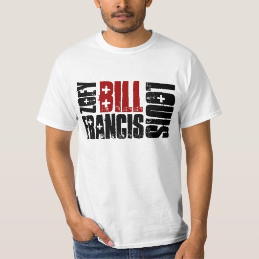ゾンビのビルの白 Tシャツ (正面)