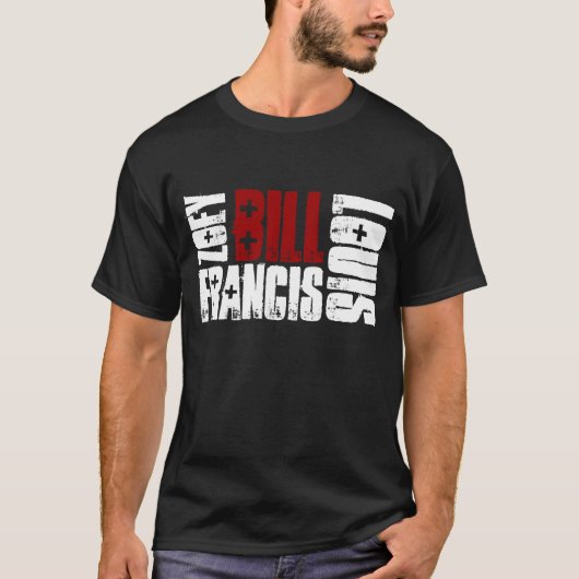 ゾンビのビルの黒 Tシャツ (正面)