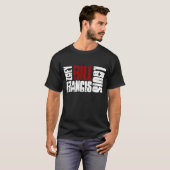 ゾンビのビルの黒 Tシャツ (正面フル)