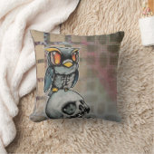 ゾンビのフクロウの枕 クッション (ブランケット)