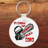 ゾンビのプルコードの場合のチェーンソー キーホルダー (正面)