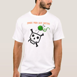 ゾンビのプロムの日付の編機械 Tシャツ