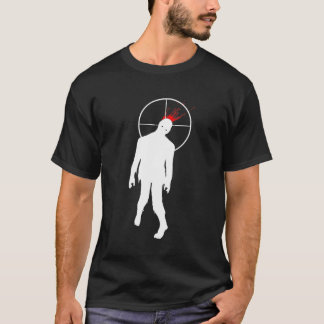 ゾンビのヘッド打撃! -黒 Tシャツ