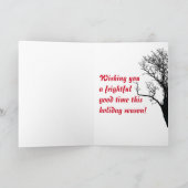 ゾンビのメリークリスマスの休日 シーズンカード (内部)