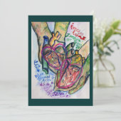 ゾンビのラブ詩 アート 塗り絵 招待状 (スタンド正面)